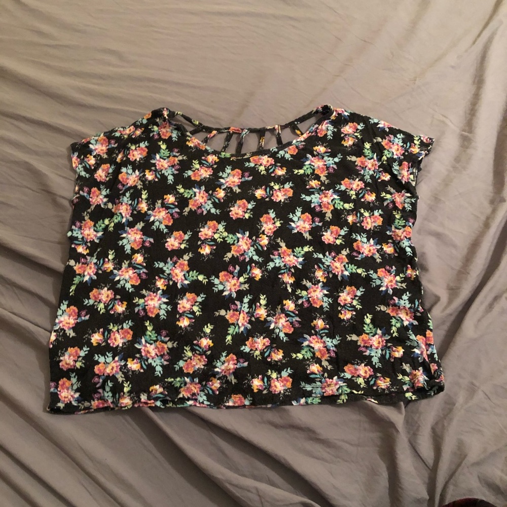 Floral flow-y T-shirt